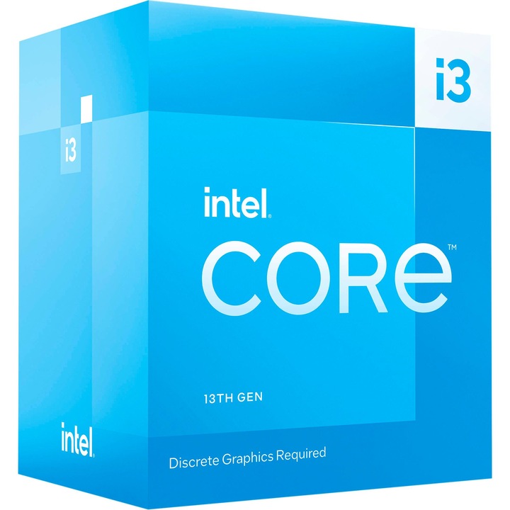 Procesor Intel Core i3-13100F, 4 nuclee, 8 fire, 3.4-4.5 GHz, socket ...