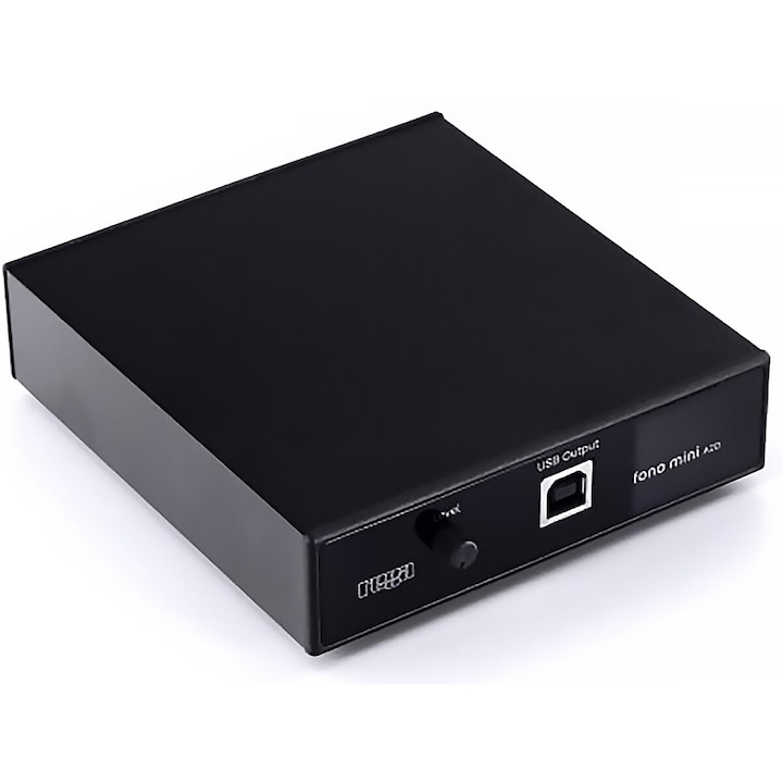 REGA Предусилвател, Fono Mini A2D, USB, черен, 102x30x12 мм
