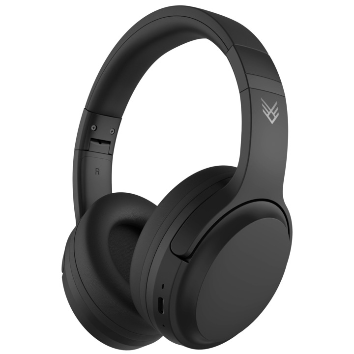 AUDEEO AO-ANCHP2 vezeték nélküli fejhallgató, zajcsökkentő, fekete, 180 g