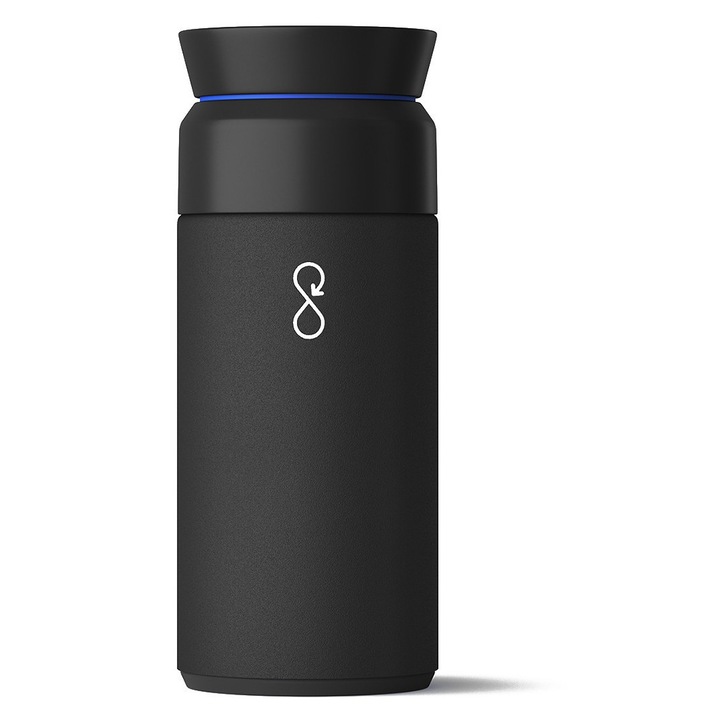 Cana termica Ocean Bottle Brew Flask 0,35 l, izolatie dubla, neagra