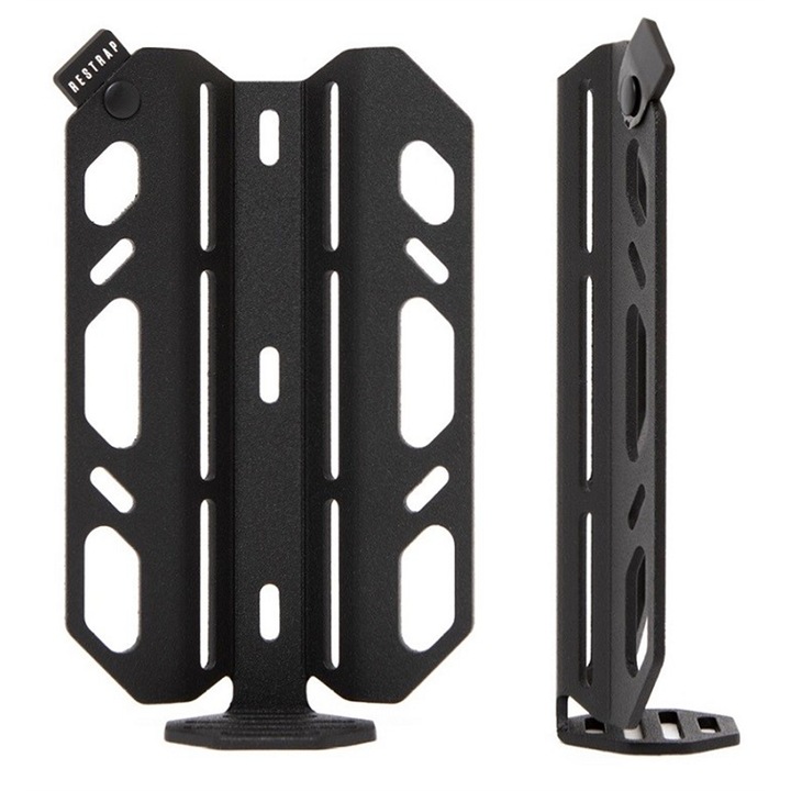 Suport accesorii biciclete Restrap, Carry Cage, 3 puncte de prindere, aluminiu, 3 kg