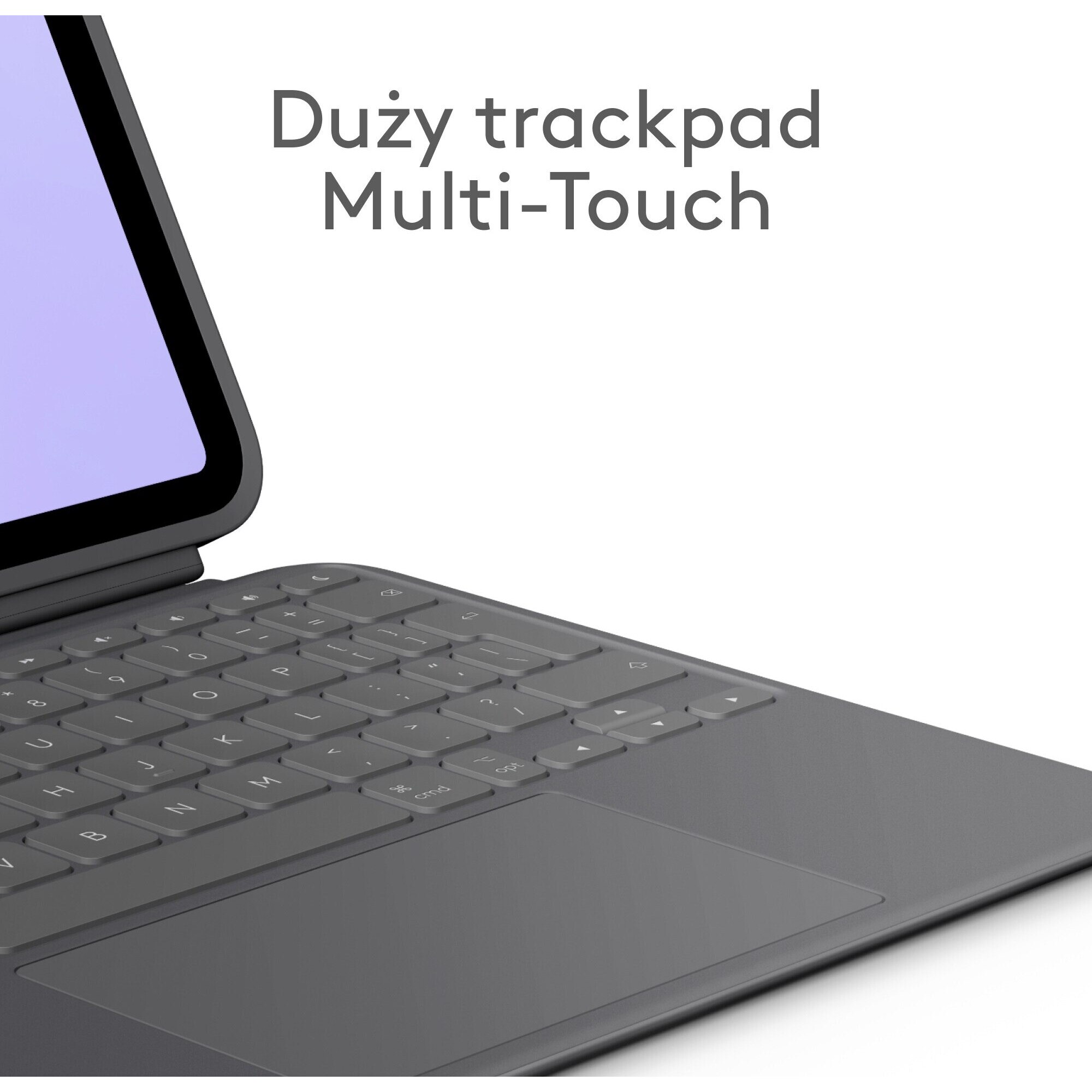Husa cu tastatura pentru tableta, Logitech, compatibil cu iPad Pro, 11 inch, gri, 254.1x189.4x13.5mm