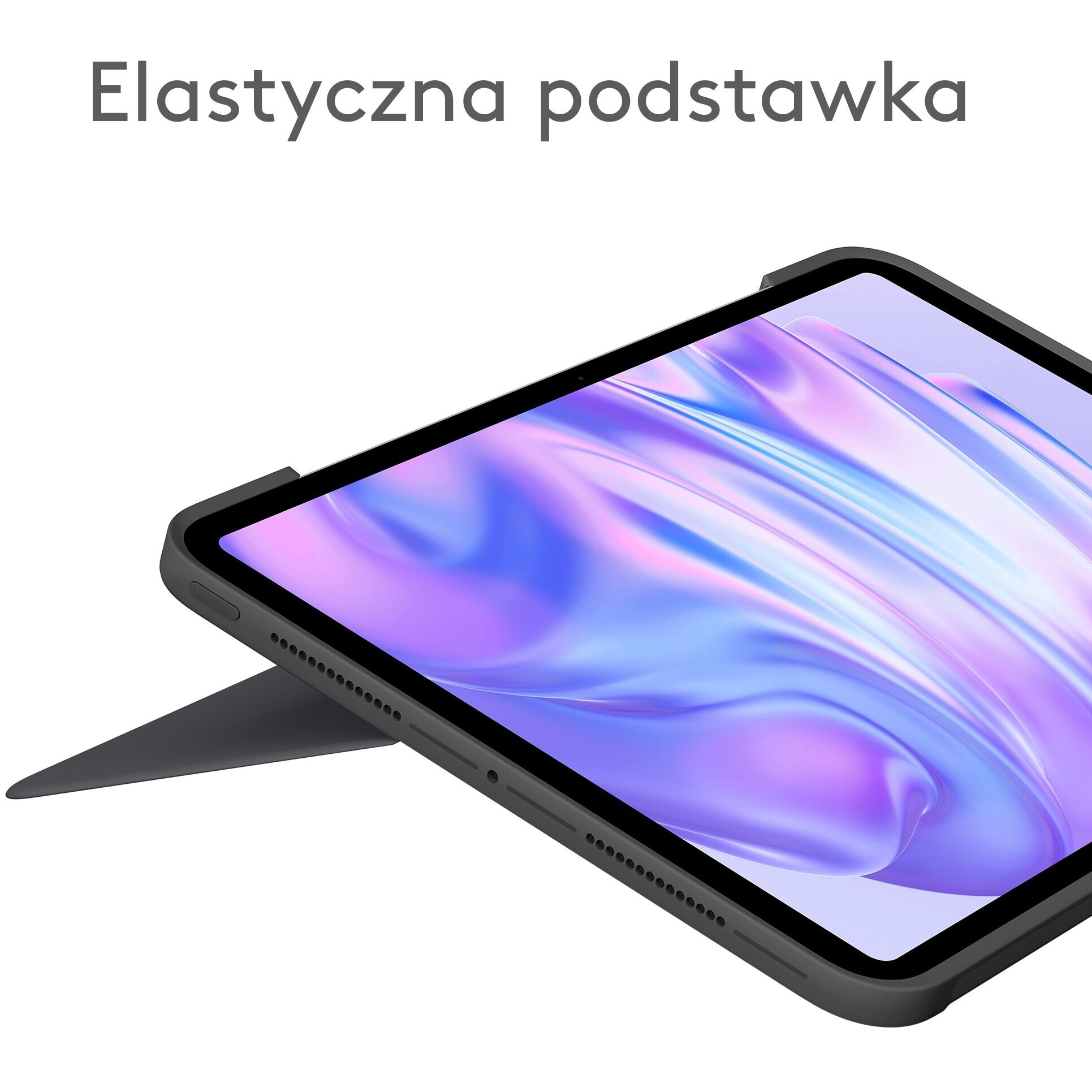 Husa cu tastatura pentru tableta, Logitech, compatibil cu iPad Pro, 11 inch, gri, 254.1x189.4x13.5mm