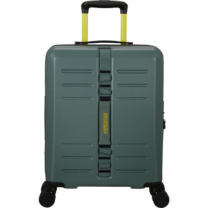 American Tourister, TrailOn, 55 cm, zöld, 36 literes, 4 db többirányú kerékkel, ABS anyagból