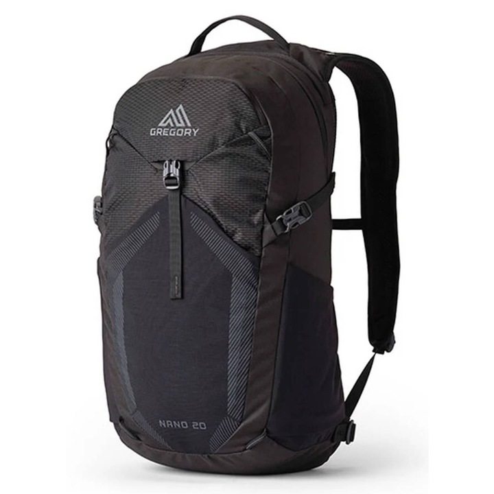 Rucsac sport Gregory Nano 20, negru, usor, compartiment pentru laptop