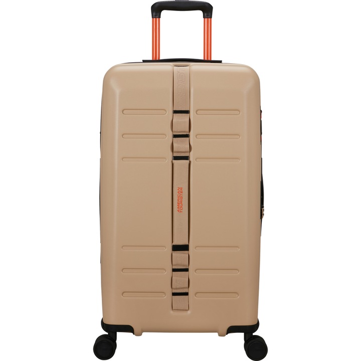 American Tourister közepes méretű bevásárlókocsi, TrailOn, 73cm, bézs színű, ABS, 4 többirányú kerékkel