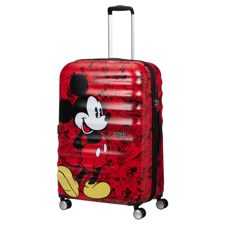 Troler mare Wavebreaker Disney, Mickey comics red, 96L, 77x52x29cm