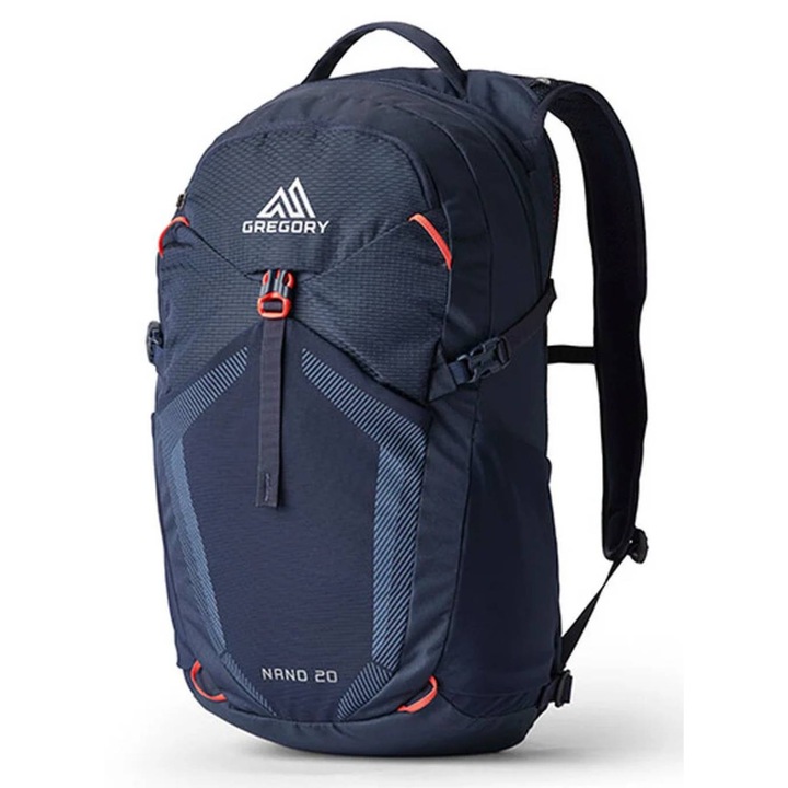 Rucsac sport Gregory Nano 20, compartiment pentru tabletă, sistem de hidratare, Spark Navy, 20L