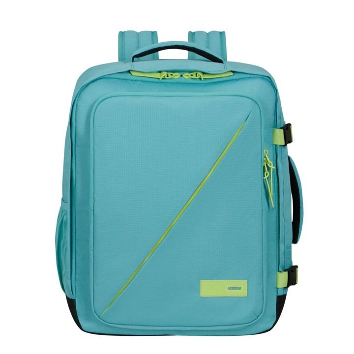 American Tourister utazóhátizsák, Take2Cabin, M, 15,6", laptop rekesszel, poros türkiz színű