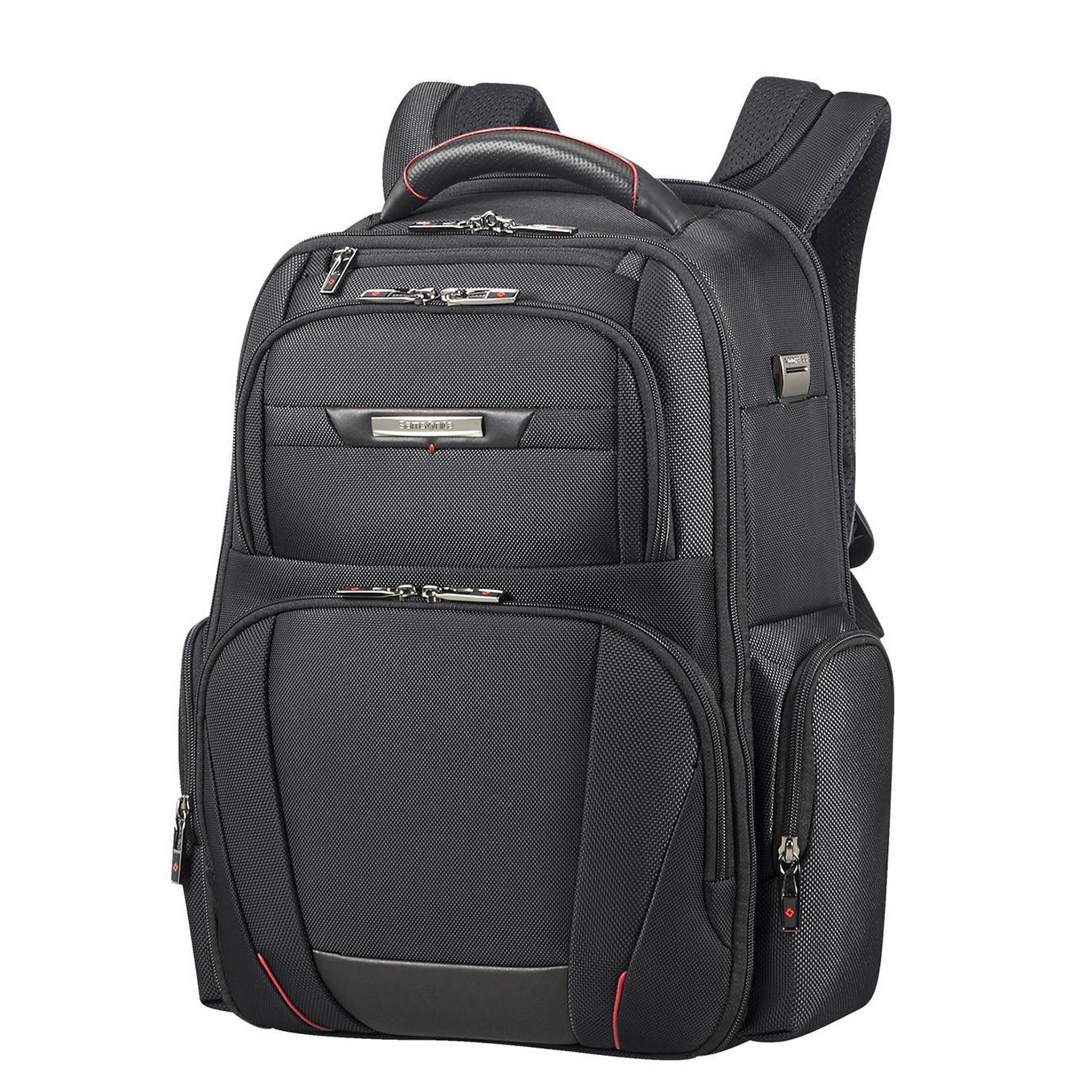 Rucsac laptop Samsonite Pro-DLX 5, 15,6", 2 compartimente, culoare neagra, dimensiuni 37,5x25,9x2,8cm