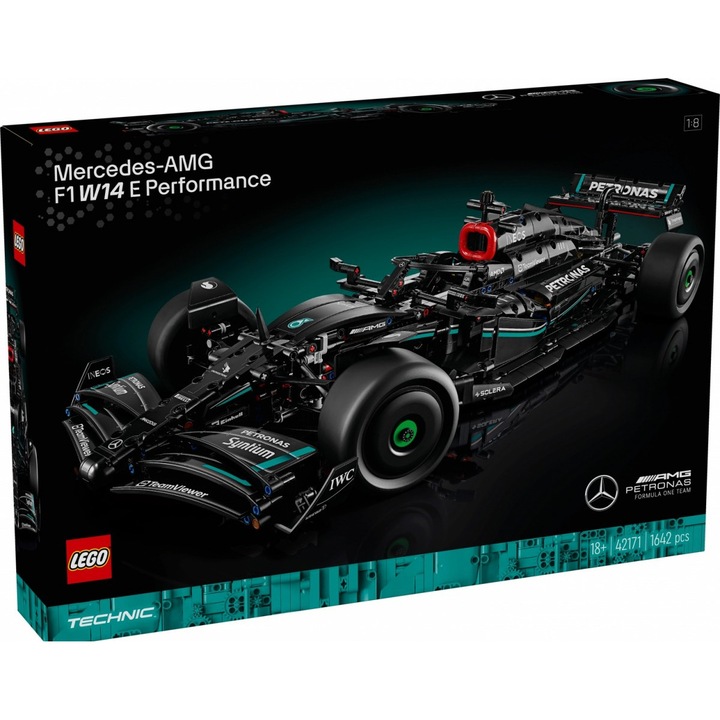 LEGO Technic 42171 Комплект за сглобяване Mercedes-AMG F1 W14 E Performance, 240 елемента, 14.1x26.2x9.1 см, за деца над 7 години