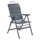 Къмпинг стол Outwell Fernley, черен/сив, 64x76x108 см, 4,8 кг