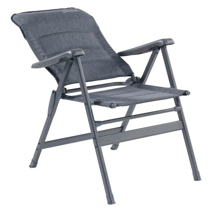 Къмпинг стол Outwell Fernley, черен/сив, 64x76x108 см, 4,8 кг