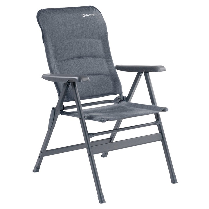 Къмпинг стол Outwell Fernley, черен/сив, 64x76x108 см, 4,8 кг