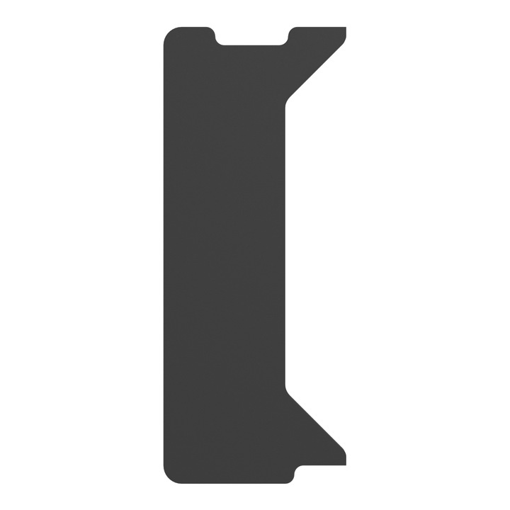 Blat lateral pentru birou gaming Genesis, model Holm Modular, 30cm, negru, partea stanga