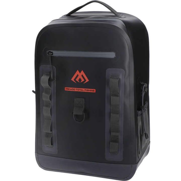 Mikado horgászfelszereléses hátizsák, UWI-023, fekete, 1,16 kg, vízálló,