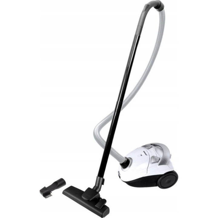 Aspirator cu sac PRIME3 SVC21, alb-negru, 700W, 2L, 4.2m cablu, set cu accesorii