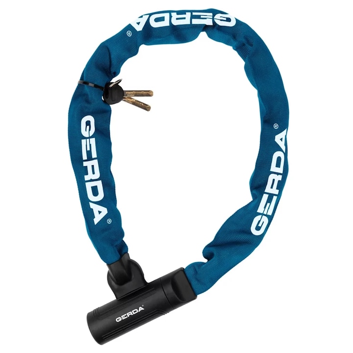 GERDA Solid 900/8.3 lopásgátló lánc, 8.3mm, kék, 90cm