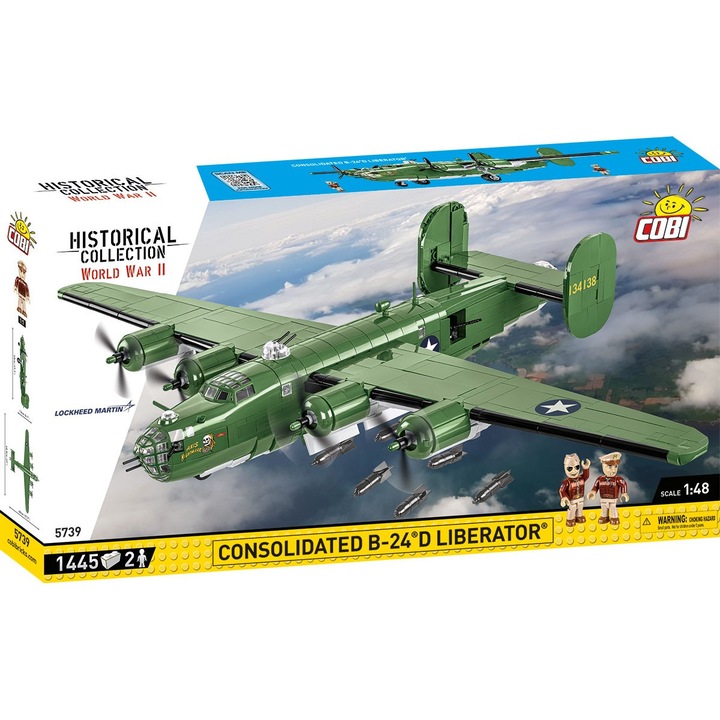 Set de constructie Cobi Klocki B-24D Liberator, 1445 piese