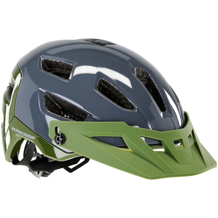 Casca de protectie KROSS Adventuro Pro, saro-zielony, MTB, marimea L