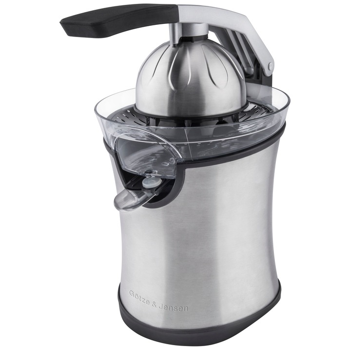 GOTZE & JENSEN citrusfacsaró, rozsdamentes acél-fekete, 160 W, 2 facsaró fejjel