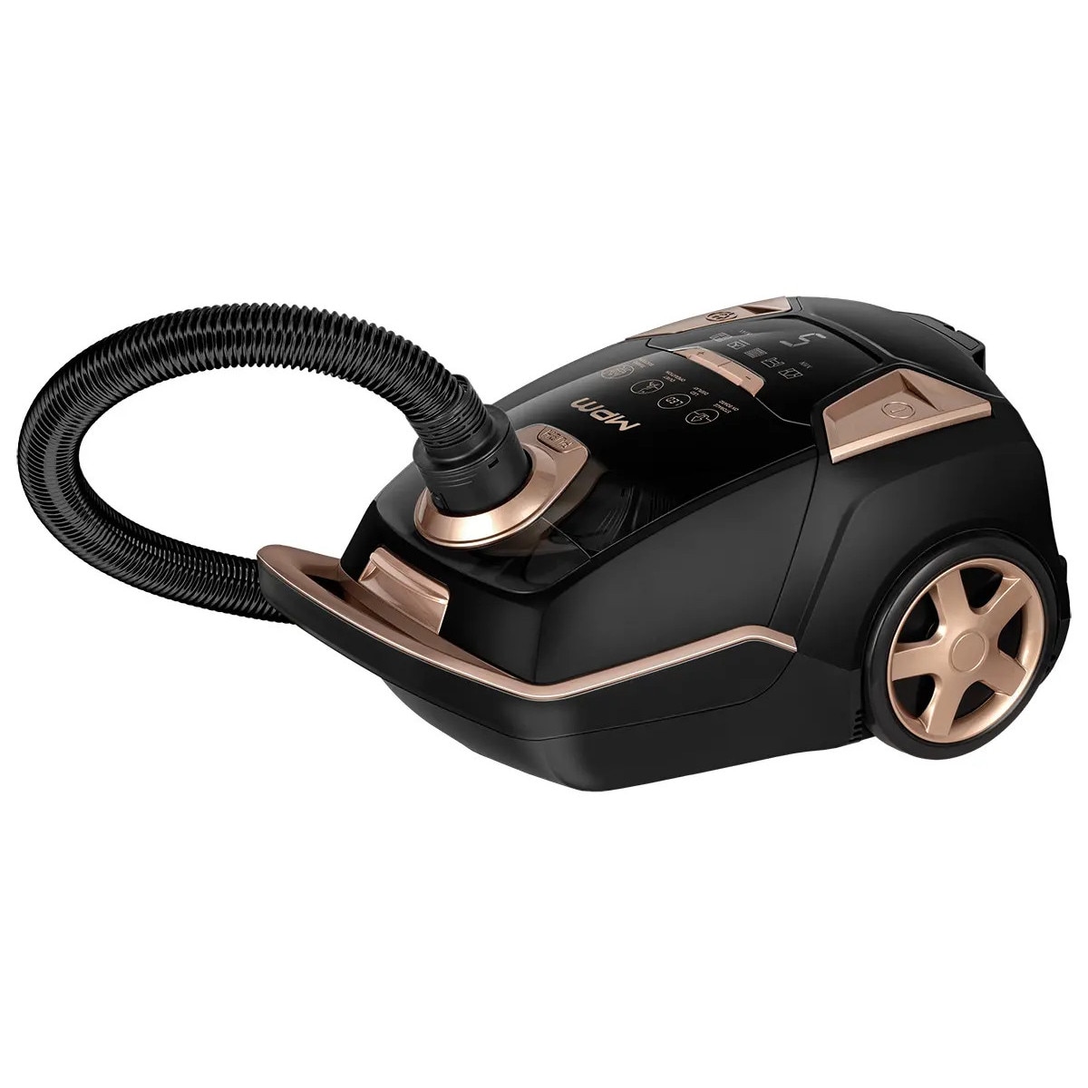 Aspirator MPM MOD-55 750W, 4L, negru-auriu, 10m raza de actiune