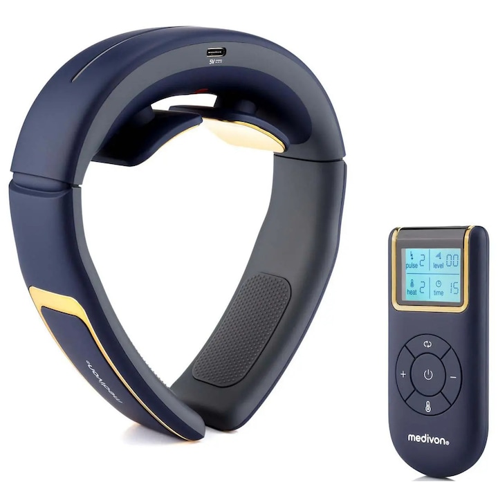 Масажор Medivon Ultra Ems Pro, лимфен дренаж, 15 нива на интензивност, гранат, 26x21x8см