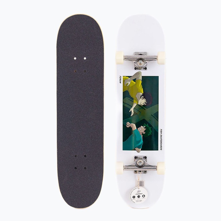 Klasszikus gördeszka, Fish Skateboards Pro Forum 8.0", 8"x32.05", 7 rétegű kanadai juhar