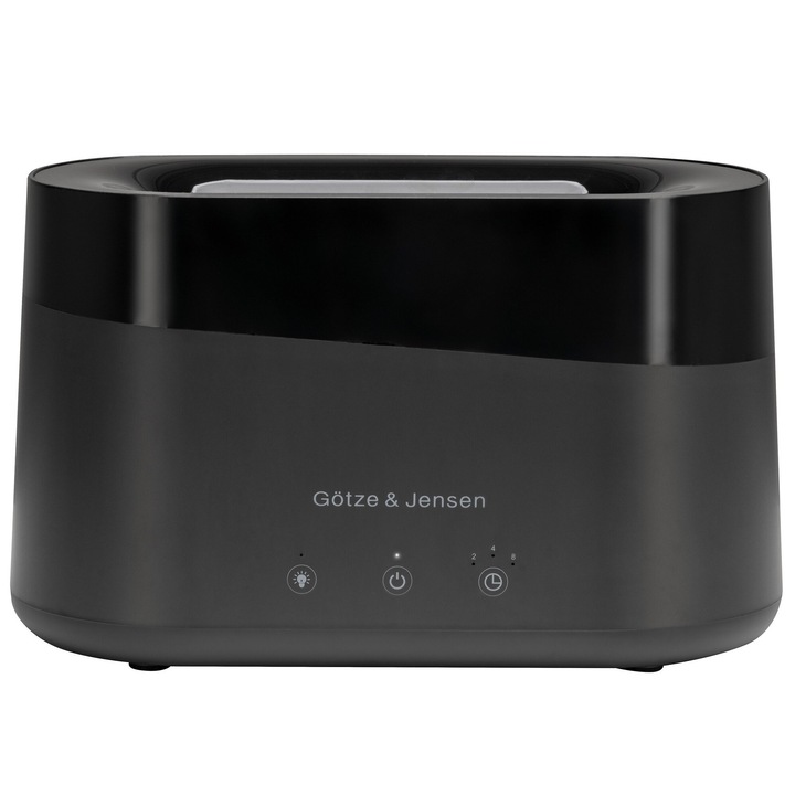 Овлажнител за въздух GOTZE & JENSEN, ултразвуков, 2 степени, 0.8 л, черен, 10 м2
