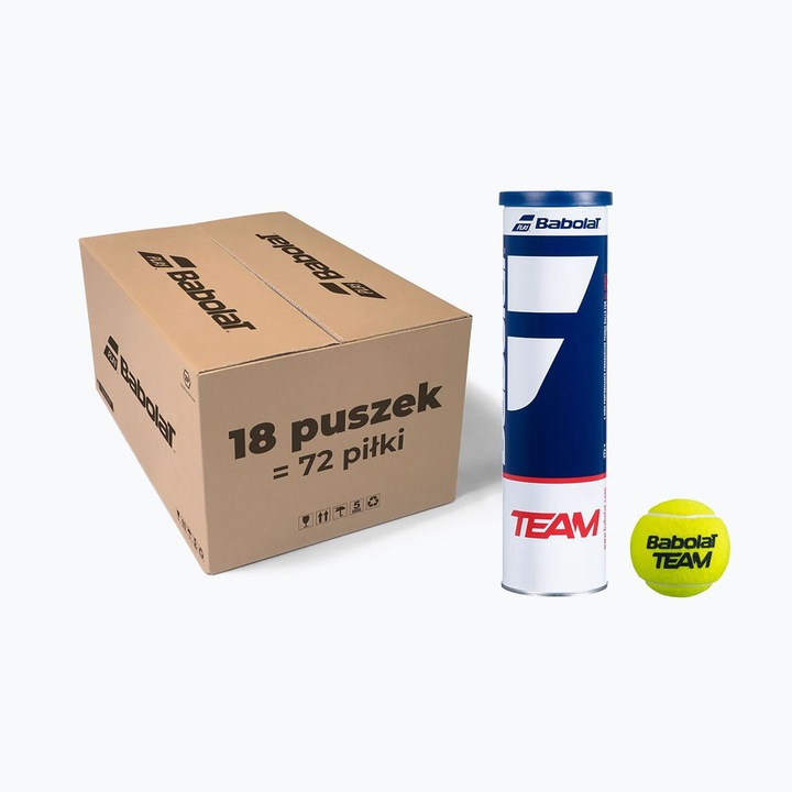 Mingi tenis Babolat Team set 72 bucati, galben, OS