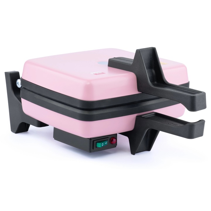 Гофретник Dezal 301.7.1 LWN 1300W, розов, незалепващи плочи