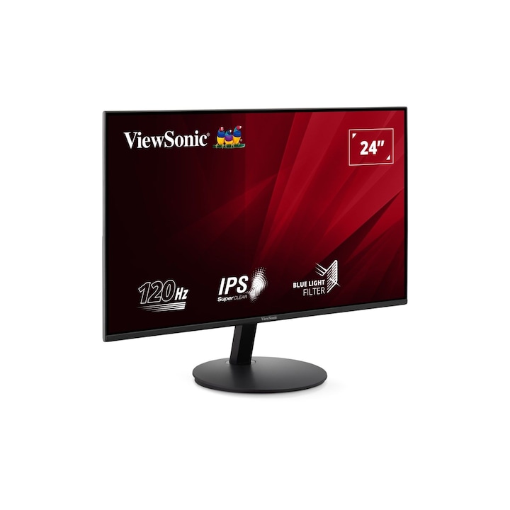 23,8 hüvelykes monitor, ViewSonic VA24E1-H, 1920 x 1080 pixel, 120 Hz
