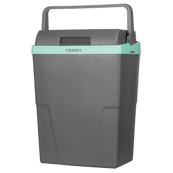 Туристическа хладилна чанта Raven ELT002X, 22 л, зелено-сива, 49.5x35.5x24 см