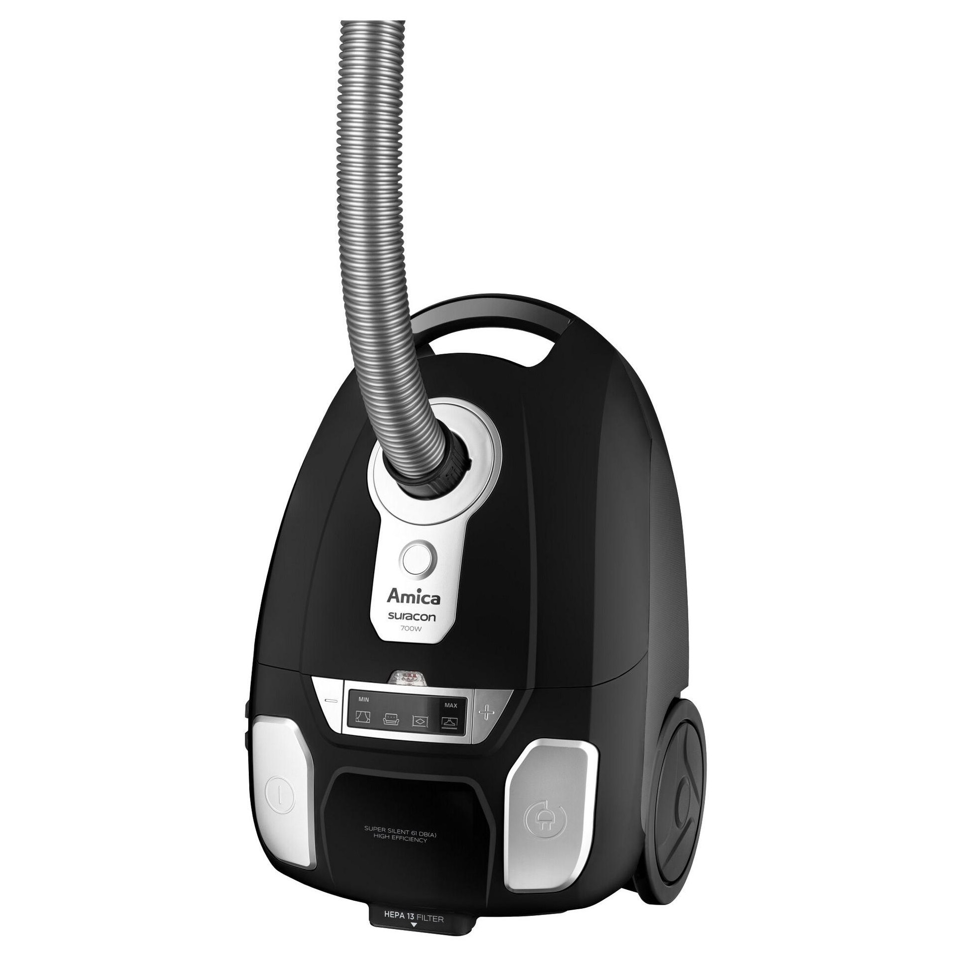 Aspirator Amica Suracon VM 7002, 720W, negru, cu accesorii, 31x25,5x46cm