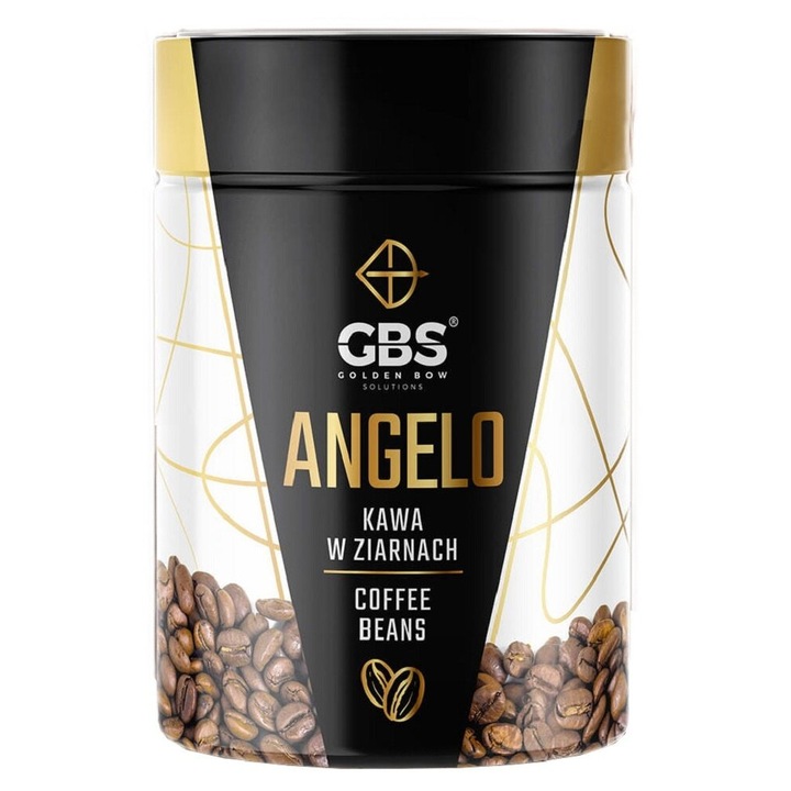 Cafea boabe GBS Angelo Malabar Monsooned, 600 g, aroma de cacao si nuci prajite, India