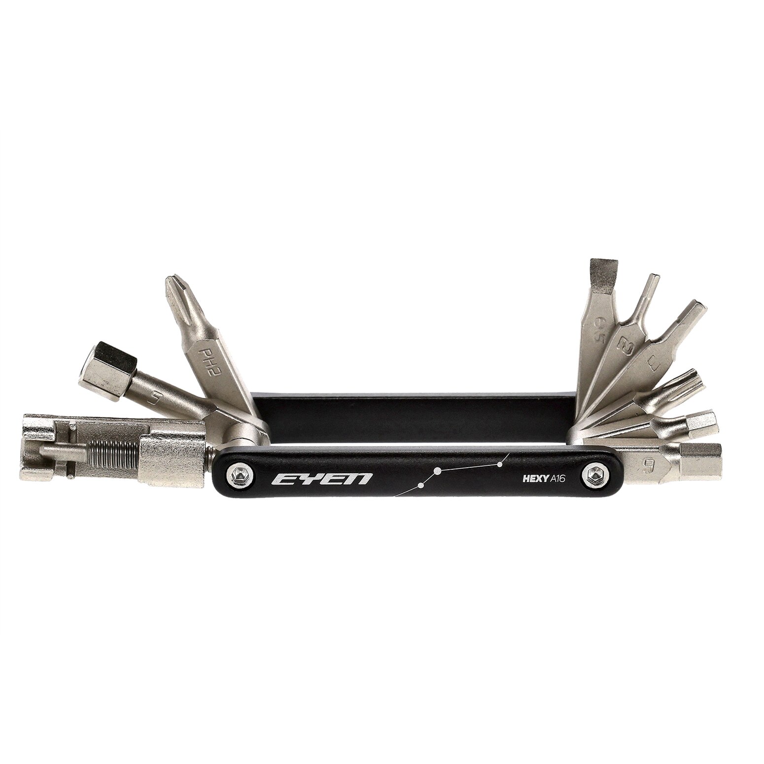 Multitool Hexy A16, Eyen, 16 capete, compact, aluminiu - eMAG.ro