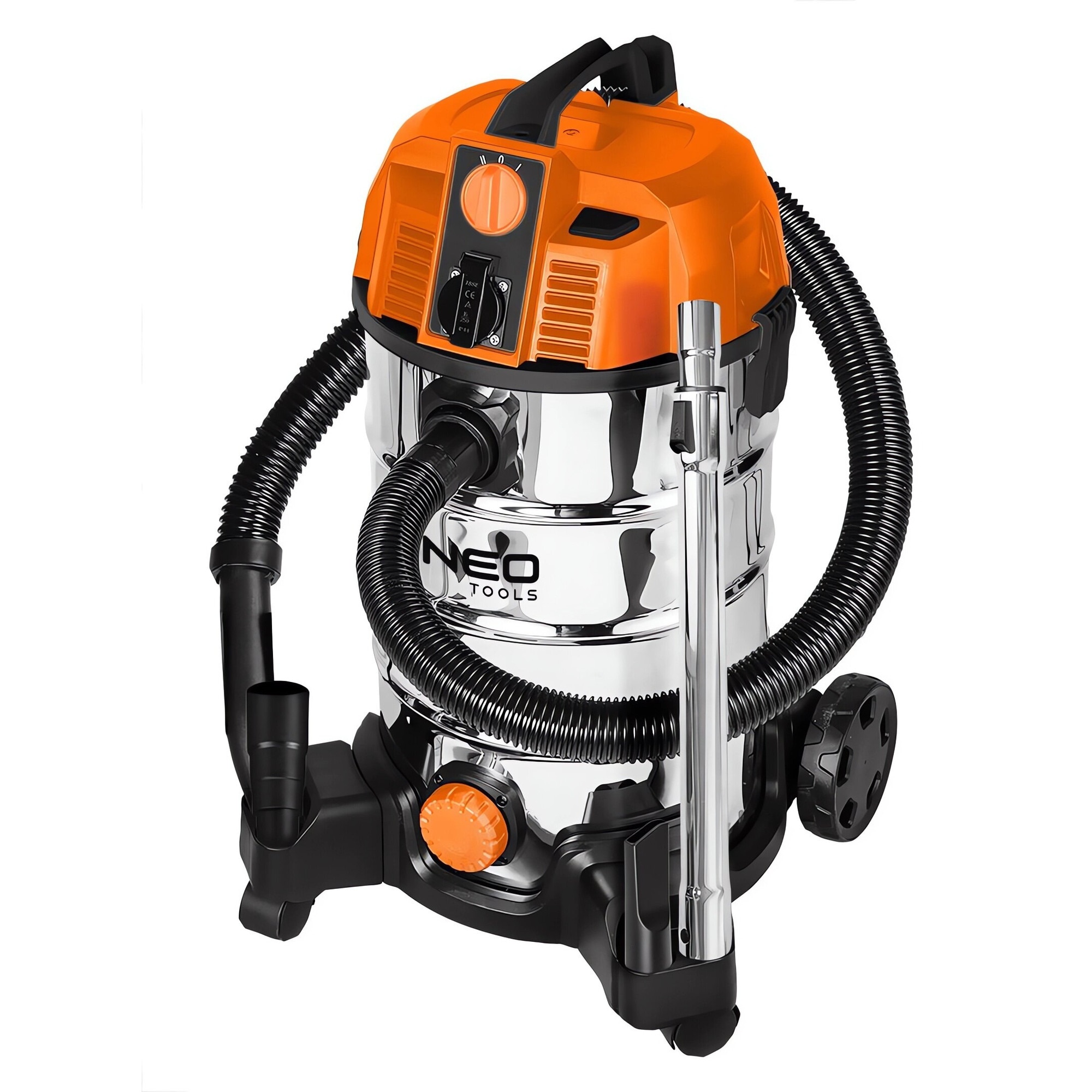 Aspirator industrial NEO Tools, 1600W, 35l, cu functie de suflare, 4m cablu
