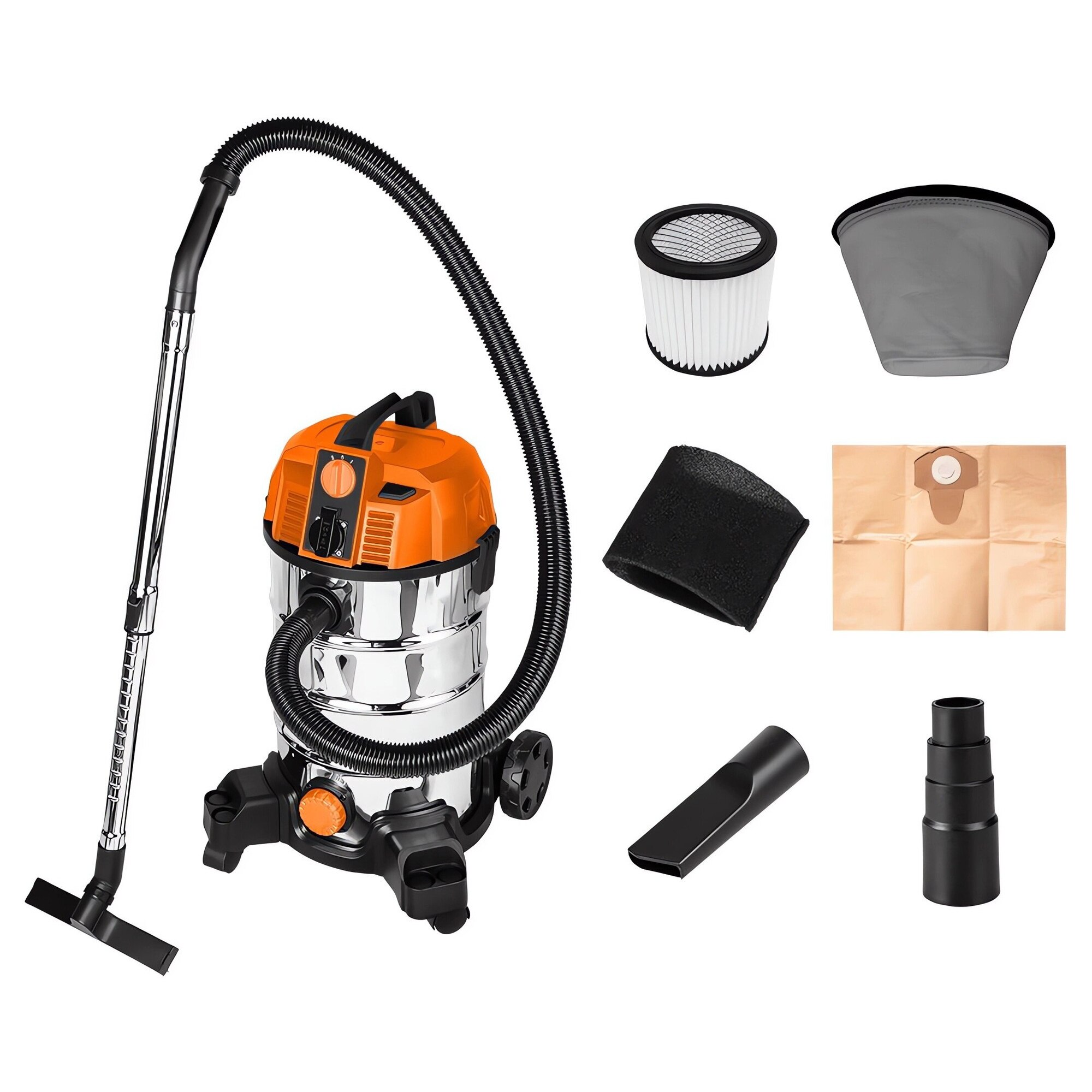 Aspirator industrial NEO Tools, 1600W, 35l, cu functie de suflare, 4m cablu