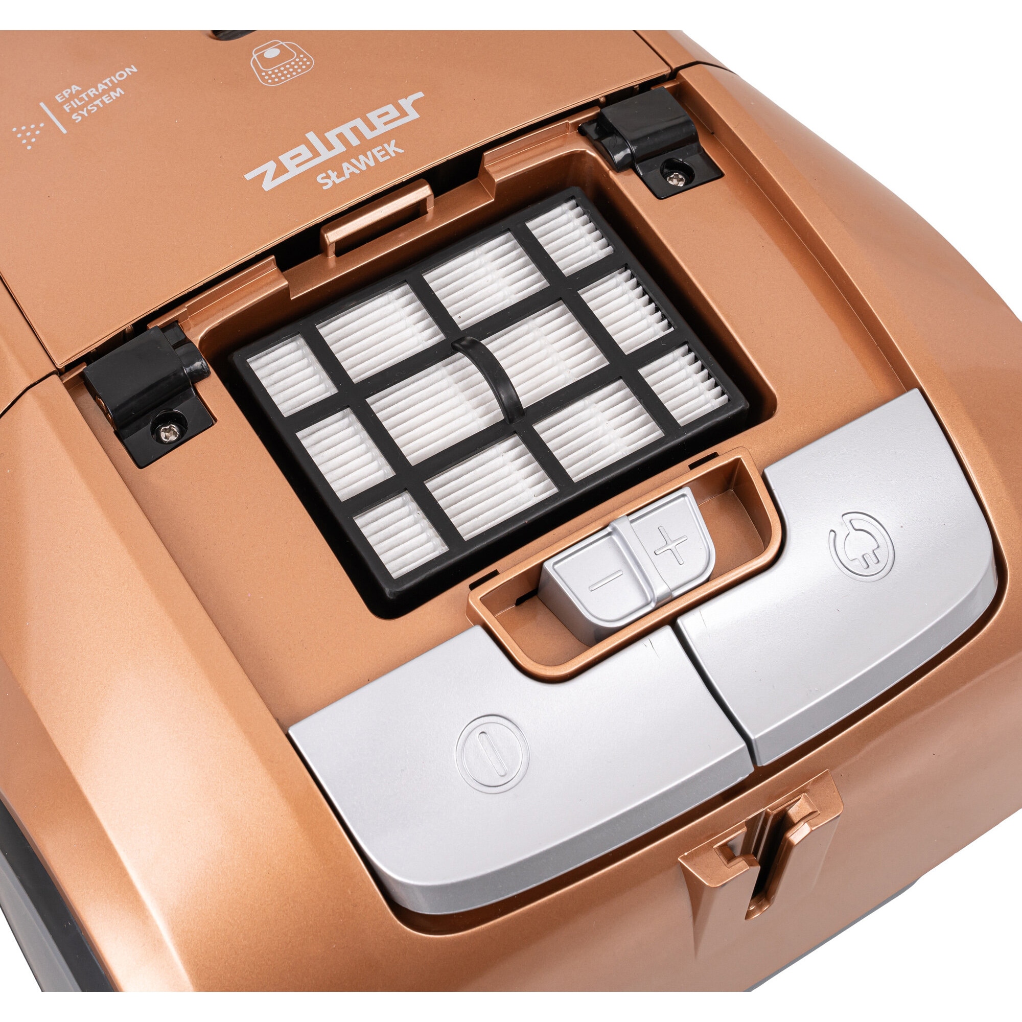 Aspirator Zelmer ZVC362, turbosper, reglaj putere, portocaliu-gri, 31.1x45.4x33.8cm