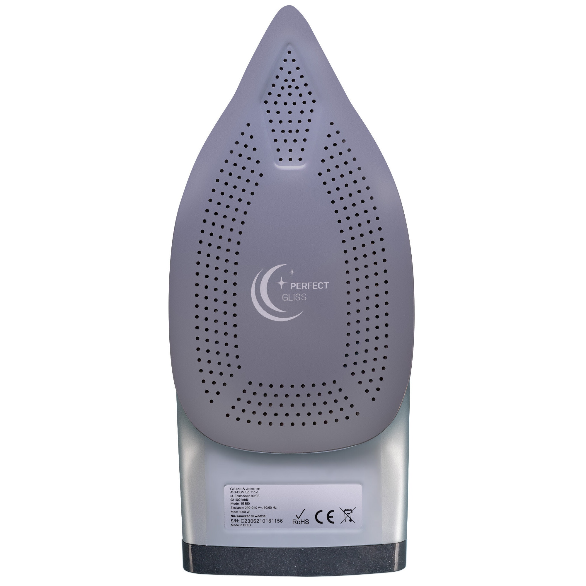 Fier de calcat GÖTZE & JENSEN IG850, 3000W, abur vertical, capacitate rezervor 400ml, gri