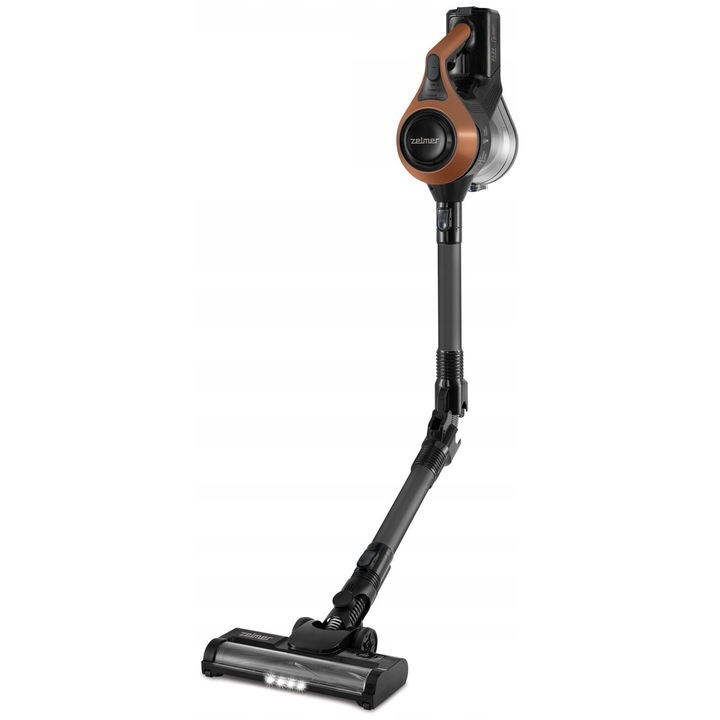 Aspirator fara fir Zelmer, model ZSVC512DF, 22.2V, 40 min autonomie, 0.8L, negru