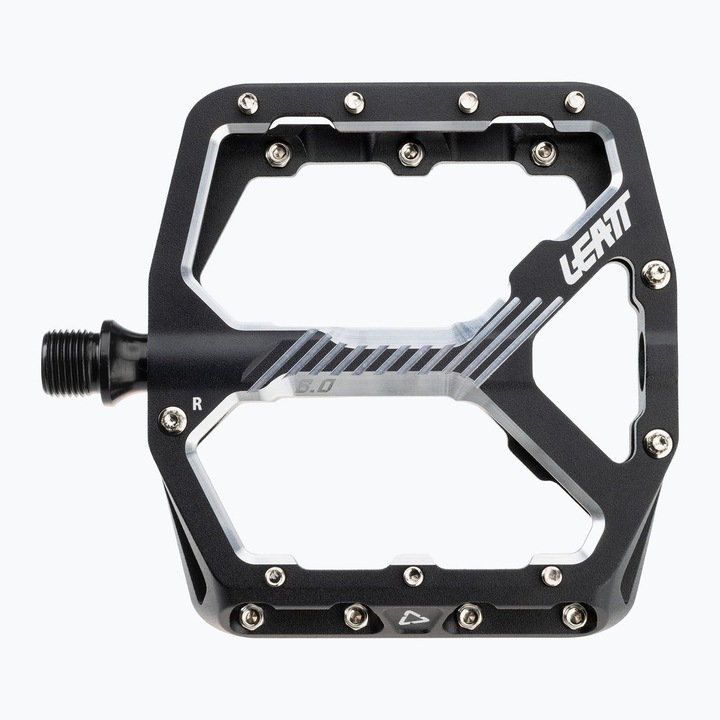 Pedale bicicleta Leatt AllMnt 6.0 Flat, negru, 114x107mm, aluminiu 6061