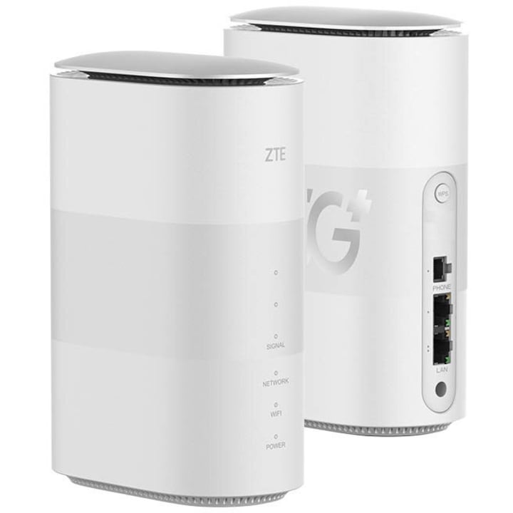 Безжичен рутер ZTE MC888B, 5G, 2.4/5 GHz, бял, 182x70x124mm