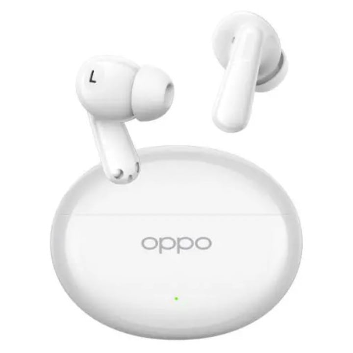 Casti wireless OPPO Enco Air4, Bluetooth 5.4, alb, 12.4mm, 12h, IP55