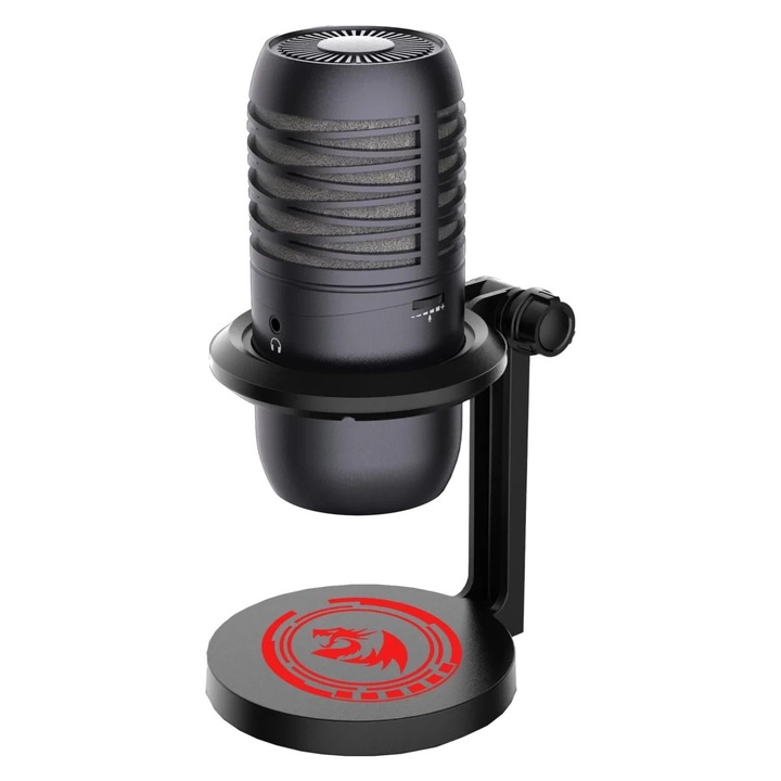 Микрофон Redragon GM211 Nebula, динамичен, кардиоиден, USB-C, черен