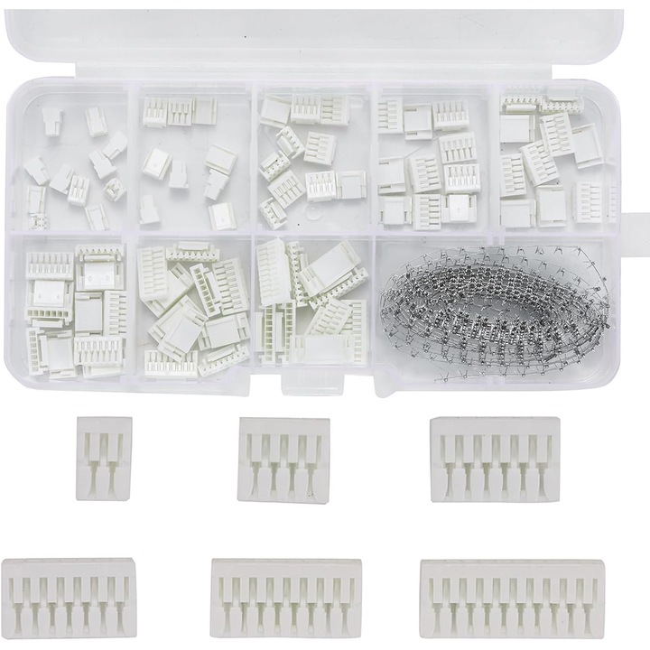 Kit conector JST GH 1.25mm Pili-Paradise, 580 piese, 2/3/4/5/6/7/8/10 pini