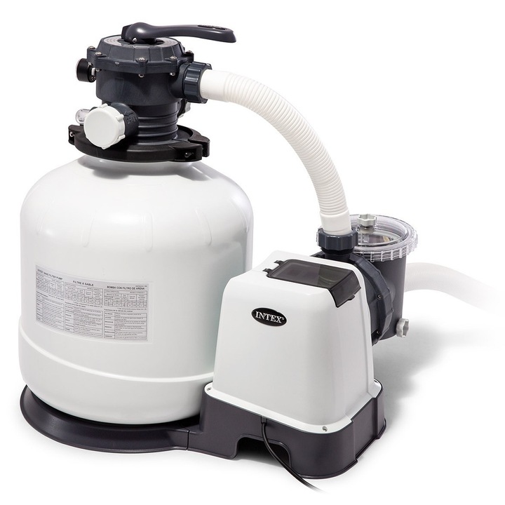 Филтърна помпа за басейн Intex 12000 л/ч, 550W, 220-240V, 410 мм, 25,1 кг