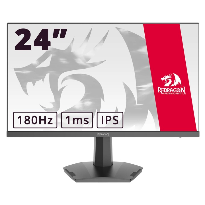 Monitor Redragon AZUR II GM24X5IPS 23.8" Full HD 180Hz 1ms Negru