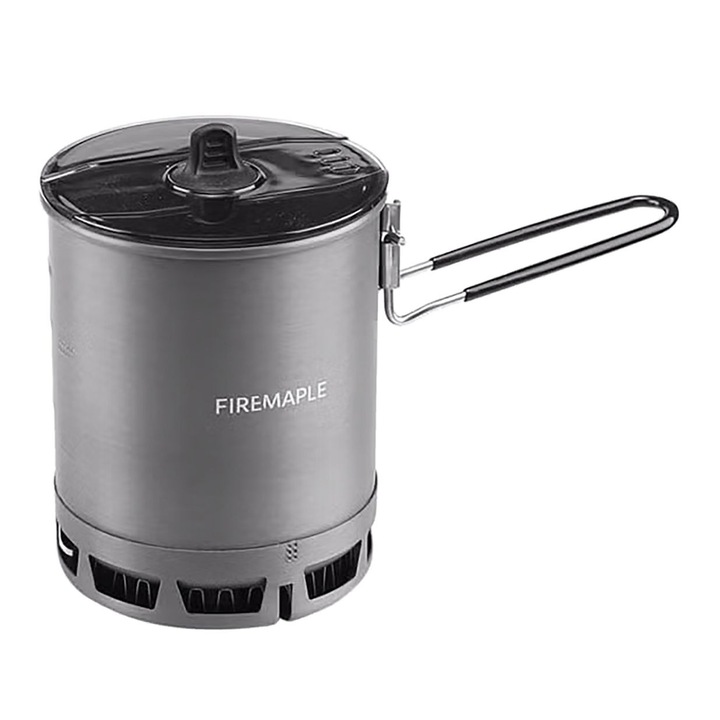 Oala de camping, Fire-Maple Petrel Ultralight 600ml, aluminiu, gri