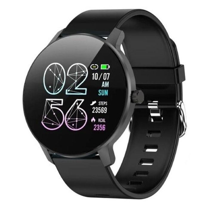 Смарт часовник Bemi Ari, Bluetooth, водоустойчив, черен, 1.3 инча